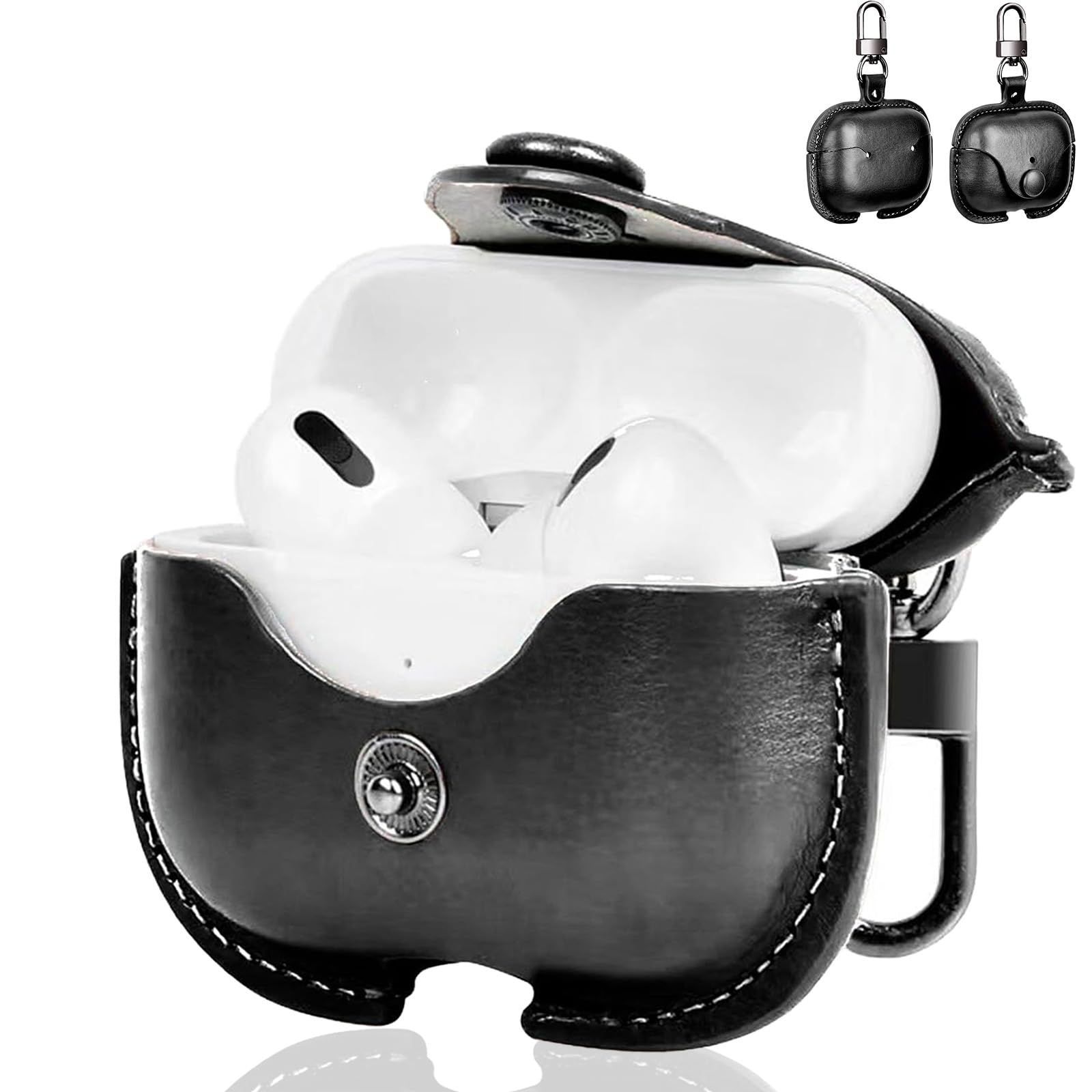 在庫処分】Pro ケース レザー 第1世代/ 第2世代 AirPods エアーポッズ