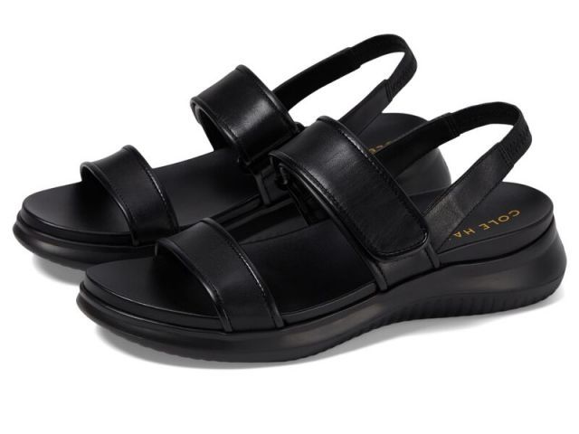 【送料無料】 コールハーン レディース サンダル シューズ Zerogrand Meritt Sandals Black/Black