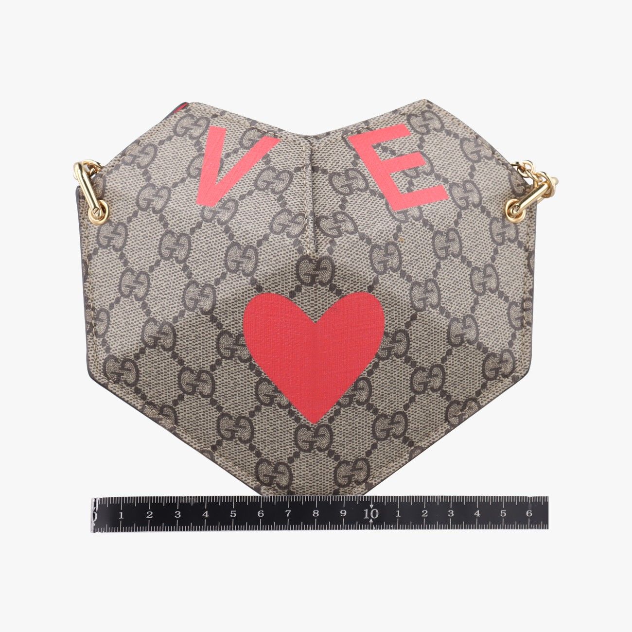グッチGucciハートブラウンPVCコーティングキャンバス678131E036832646