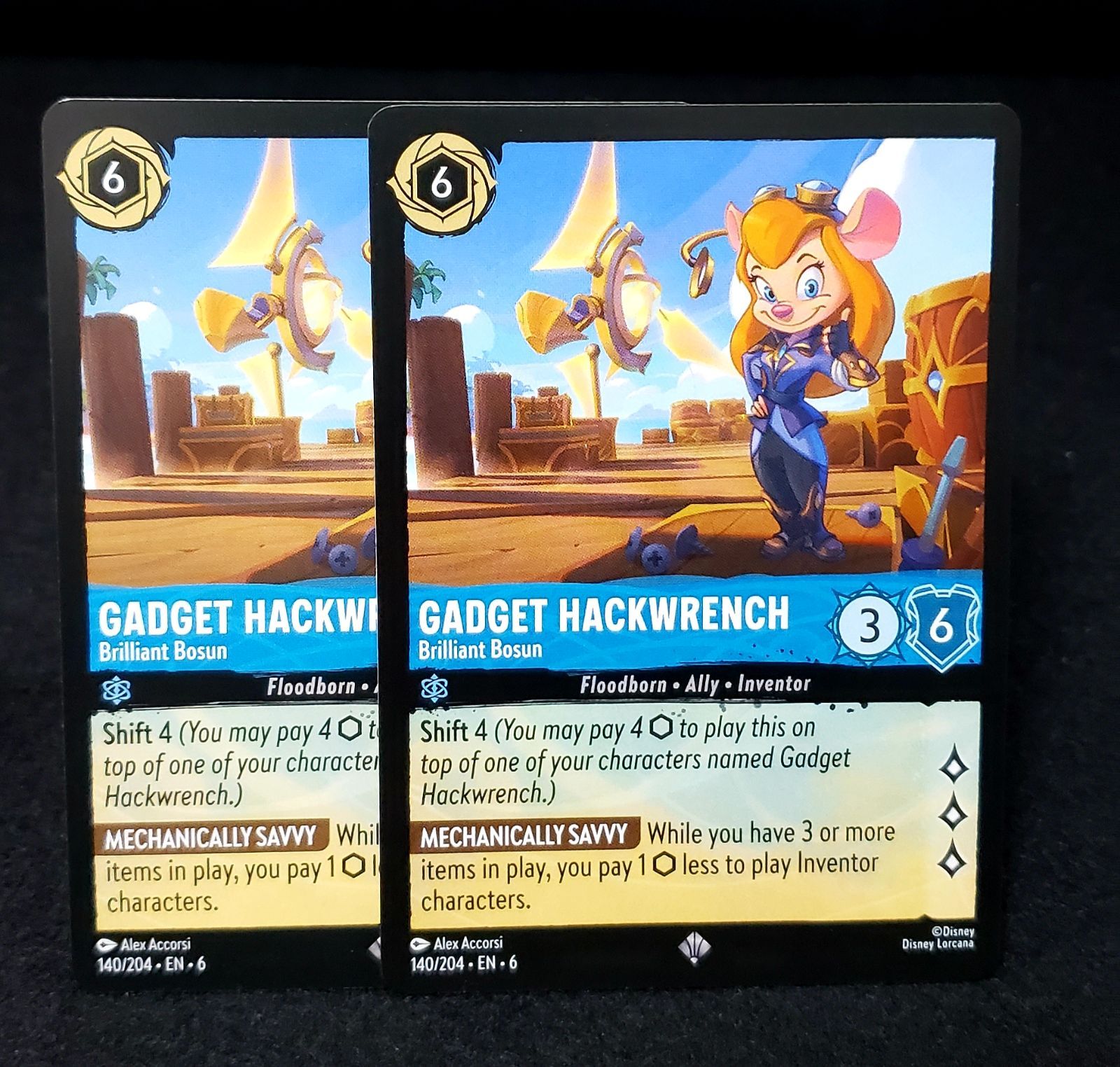LORCANA】140/204-EN・6 GADGET HACKWRENCH SR 2枚セット ロルカナ