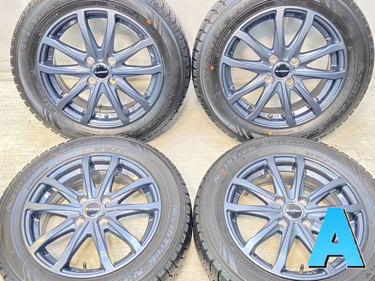 175/65R15  nオートバックス ノーストレック N3i n　 LEBEN n15x5.5 45 100-4穴 nタイヤ スタッドレスタイヤ ホイールセット 4本セットn w15241005002