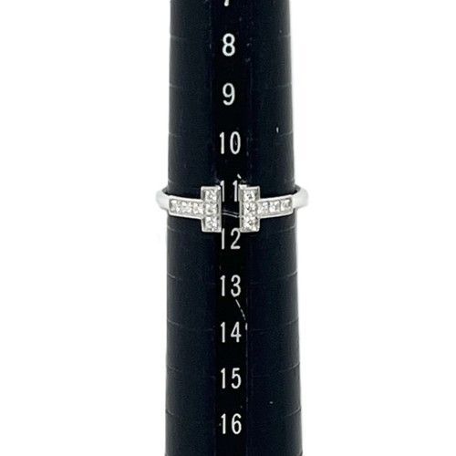 Tiffany&Co. ティファニー Tワイヤー リング 60147226 750WG 12P