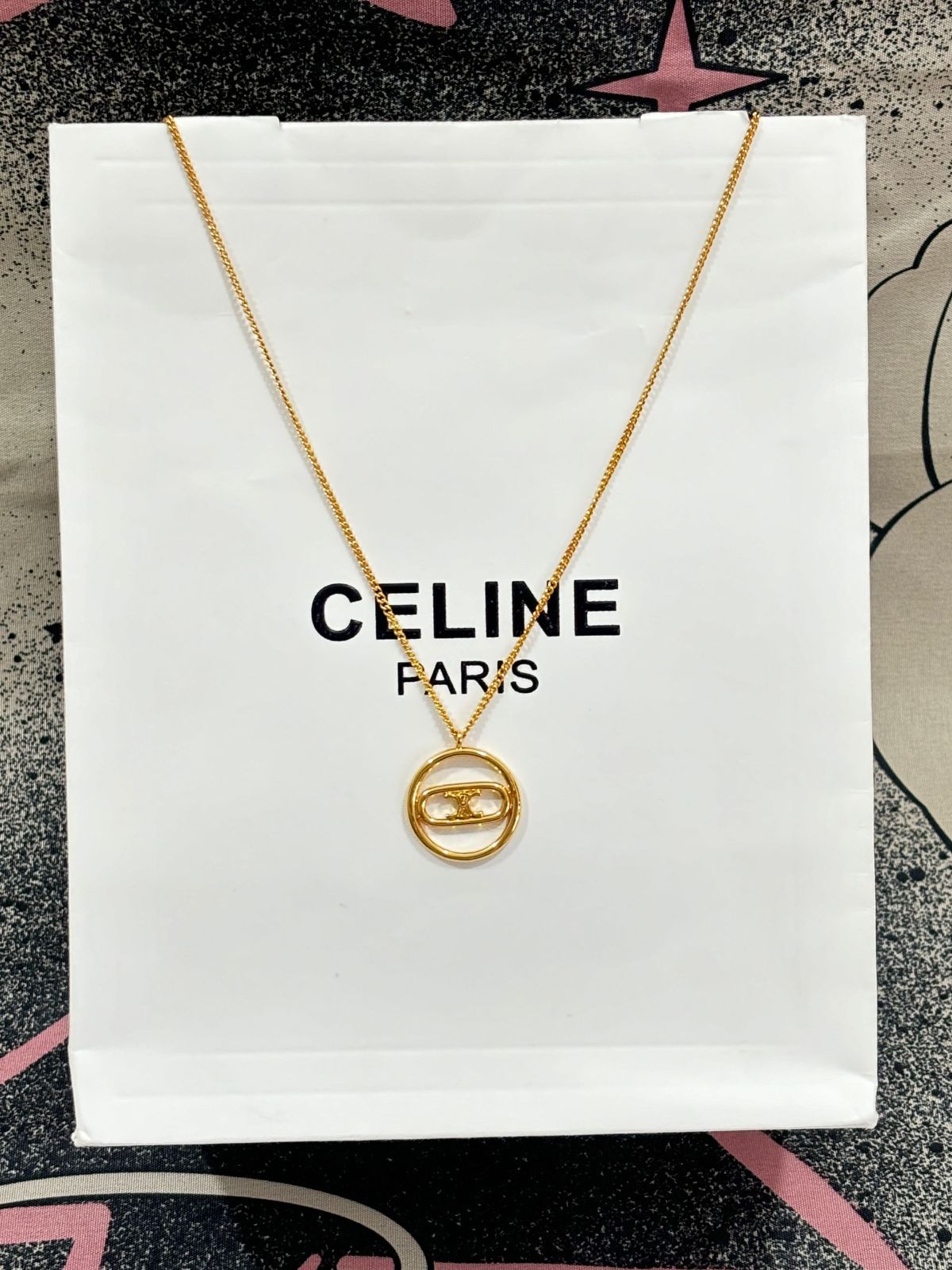 希少?高級 CELINE セリーヌ ゴールド ネックレス