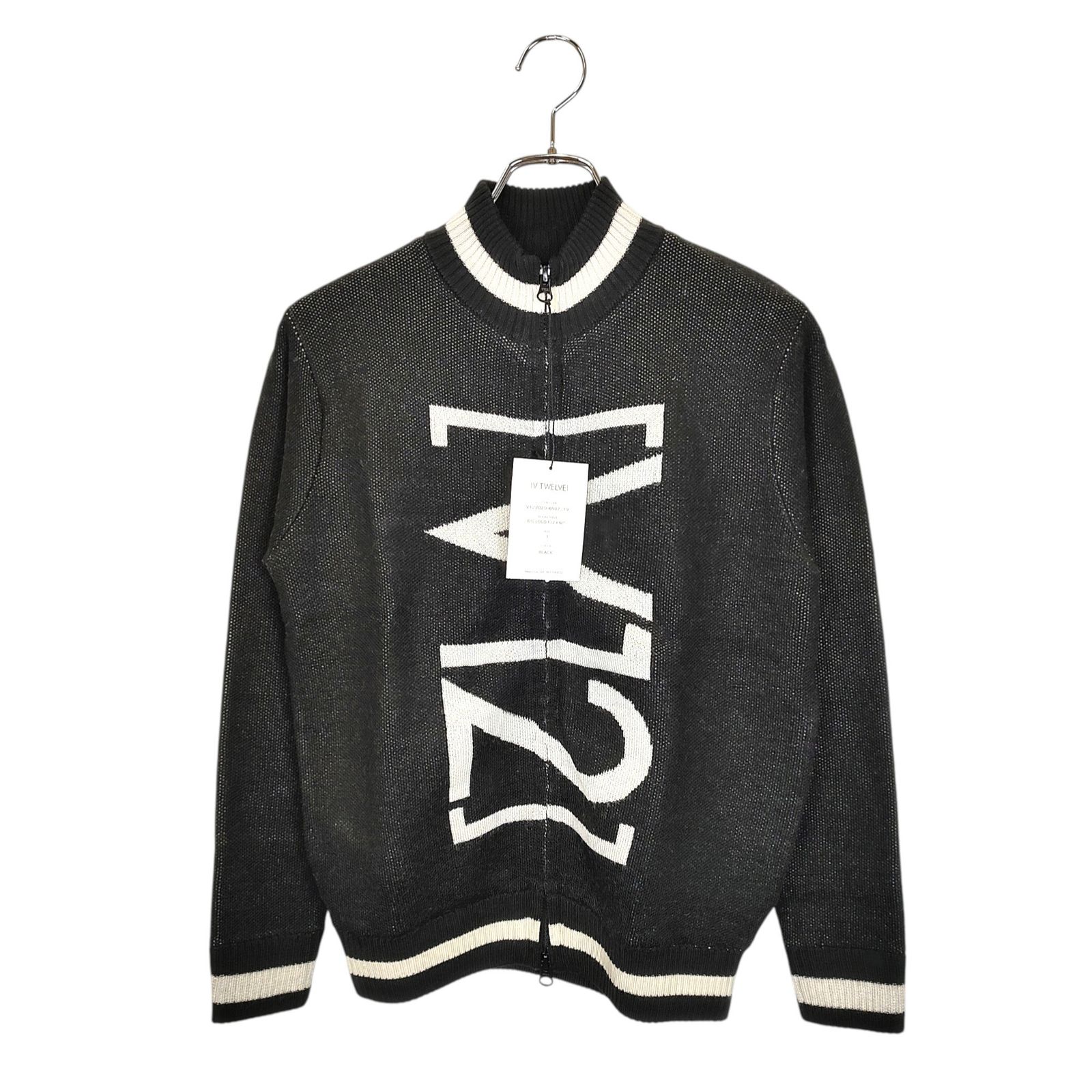 V12 ブイトゥエルブ ゴルフ BIG LOGO F/Z KNIT フルジップ