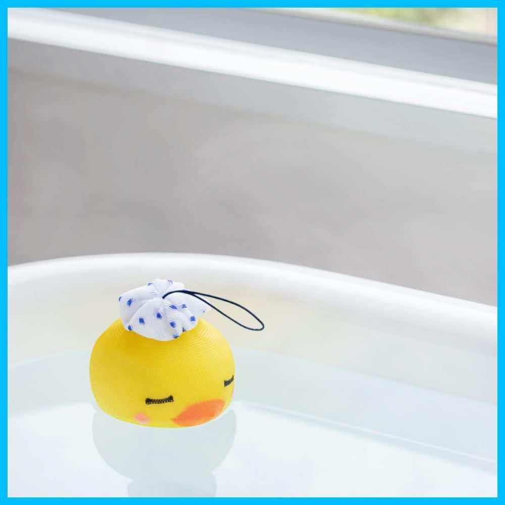 数量 イエロー 1個 直径8cm×高さ8.5cm 湯垢取り アヒル 日本製 お風呂用 約90日持続 アカパックン 浮かべるだけ 浴槽 掃除 アンドエヌイー -NE 皮脂 吸着 NES-290-AH