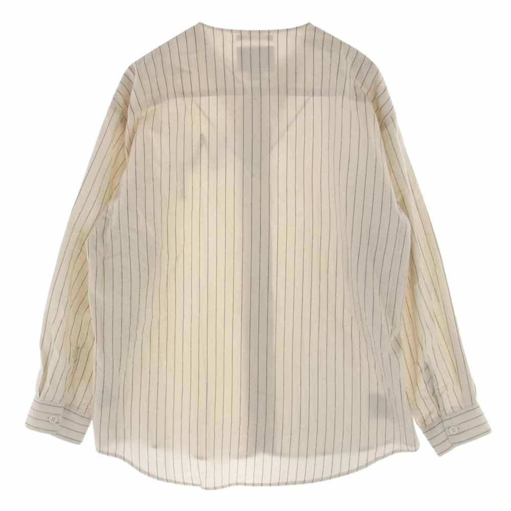 美品WTAPS 22SS ストライプ フランネル ベースボールシャツLサイズ