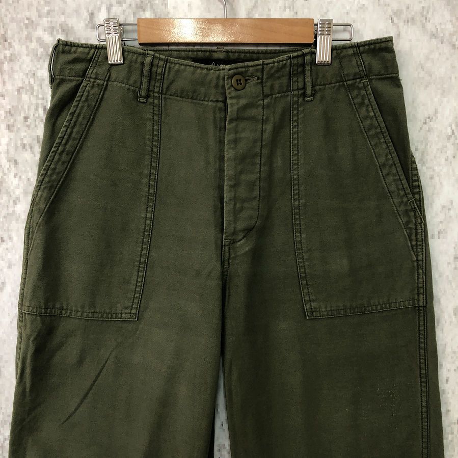 Johnbull ジョンブル コットン ベイカーパンツ ap456 オリーブ L