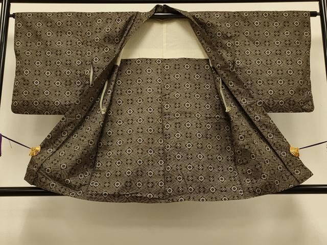 平和屋着物□本場大島紬 絣柄 正絹 逸品 AAAU2614ma 平和屋着物