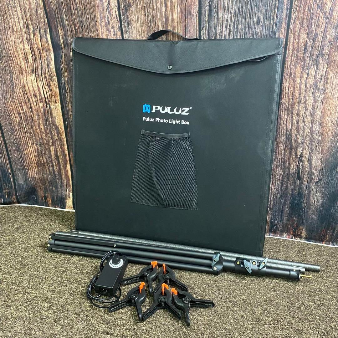 PULUZ 60cm大型 撮影ボックス 調光 撮影キット 簡易スタジオ