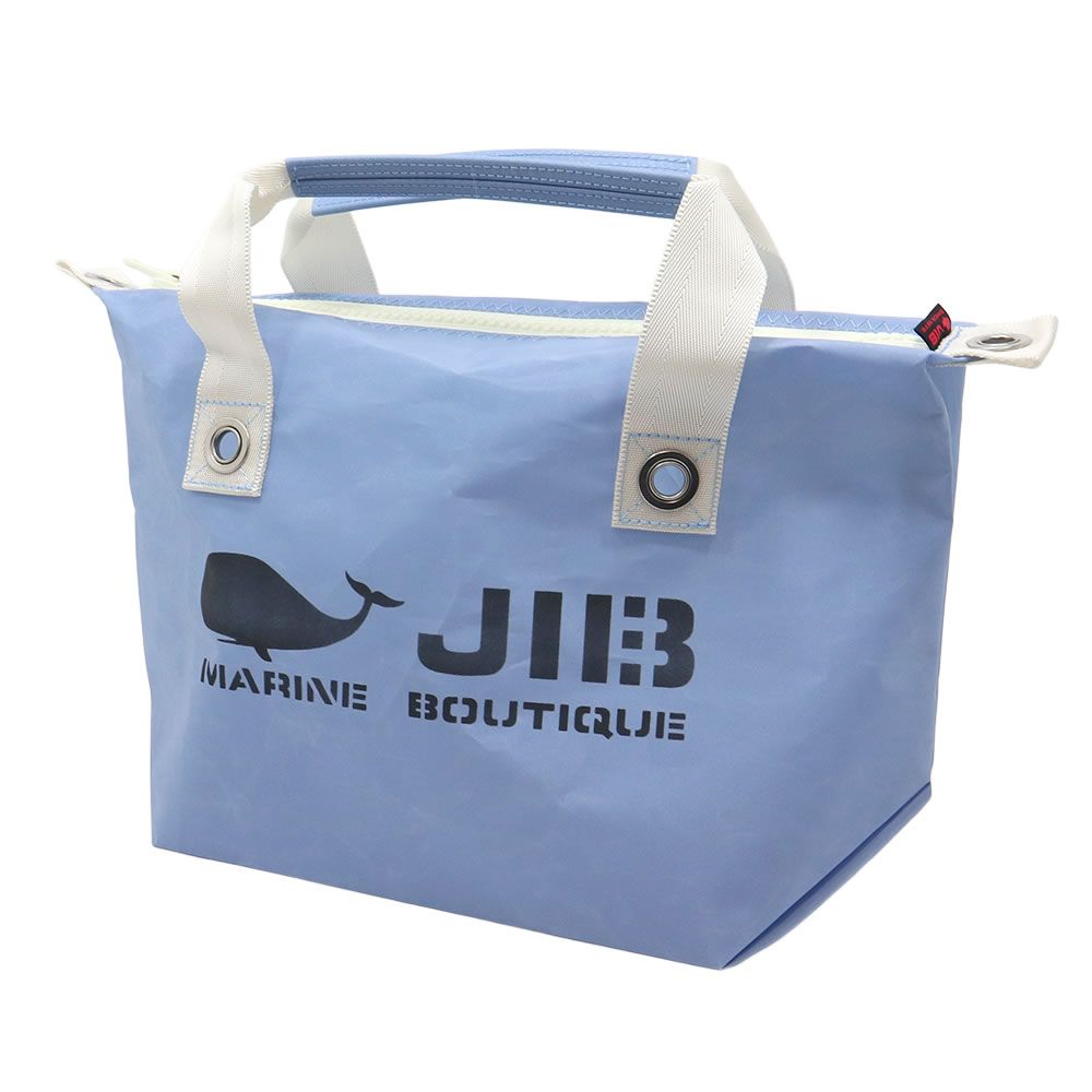 JIB ファスナーつきトートバッグ オーバージップ Sサイズ FTS ヴェリーブルー|Very Blue 2025 ベルトなし ファスナー付き セイルクロスバッグ ジブ