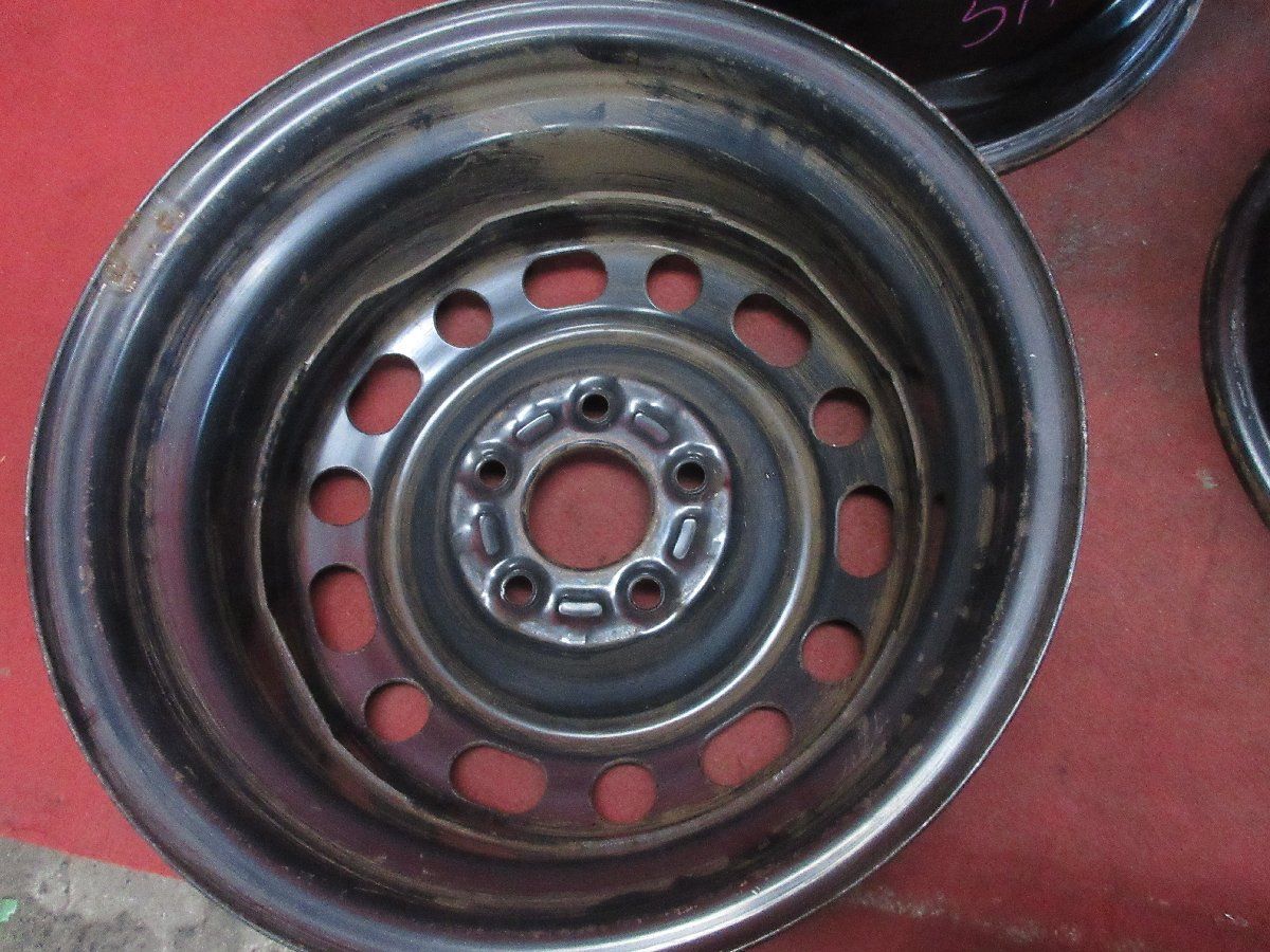 スチール ホイール 4本 マツダ 純正 15×6J 5穴 PCD 114.3 +50