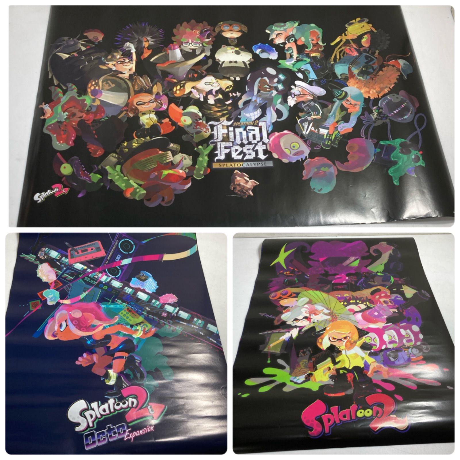 ☆Nintendo ニンテンドー スプラトゥーン2 ポスター 3枚セット 
