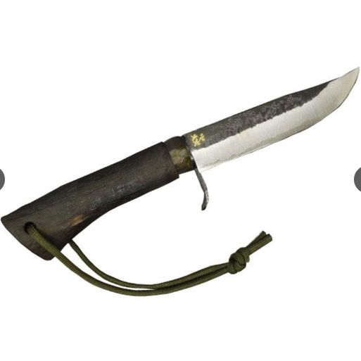 剣鉈 両刃 TK052 黒 本革ｻｯｸ付 120mm▲