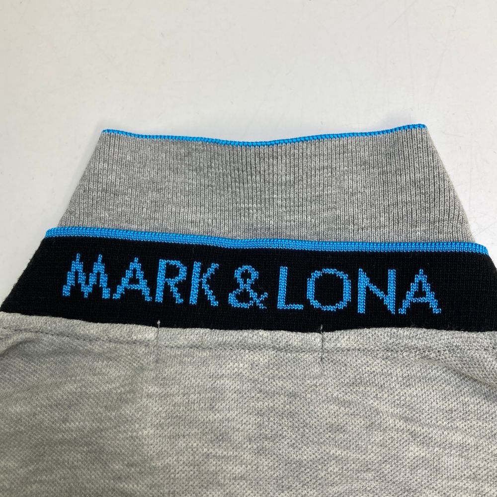サイズ：M MARK&LONA マークアンドロナ 半袖ポロシャツ グレー系