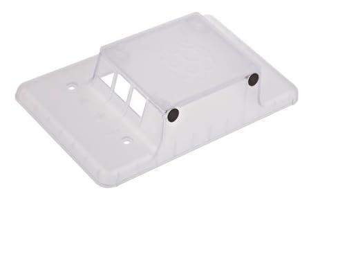 Color:クリア Raspberry Pi u0026 7インチ LCDタッチスクリーン 拡張ボードケース ABS樹脂 （RSコンポーネンツ製） (クリア)