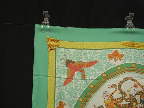 □極美品□ HERMES エルメス NIKKO【日光東照宮】カレ90 シルク