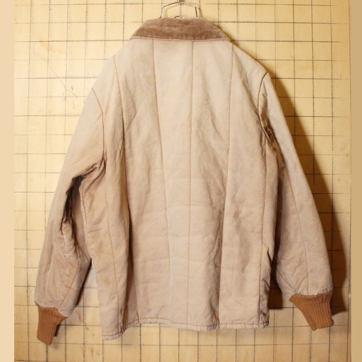 Walls キルティング ダック中綿ジャケット カバーオールブラウンL aw66