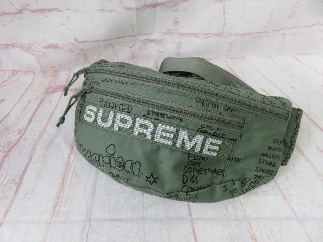 23SS Supreme ｼｭﾌﾟﾘｰﾑ Field Waist Bag Olive Gonz ﾎﾞﾃﾞｨﾊﾞｯｸﾞ ｳｴｽﾄﾊﾞｯｸﾞ ｸﾞﾘｰﾝ 991847465