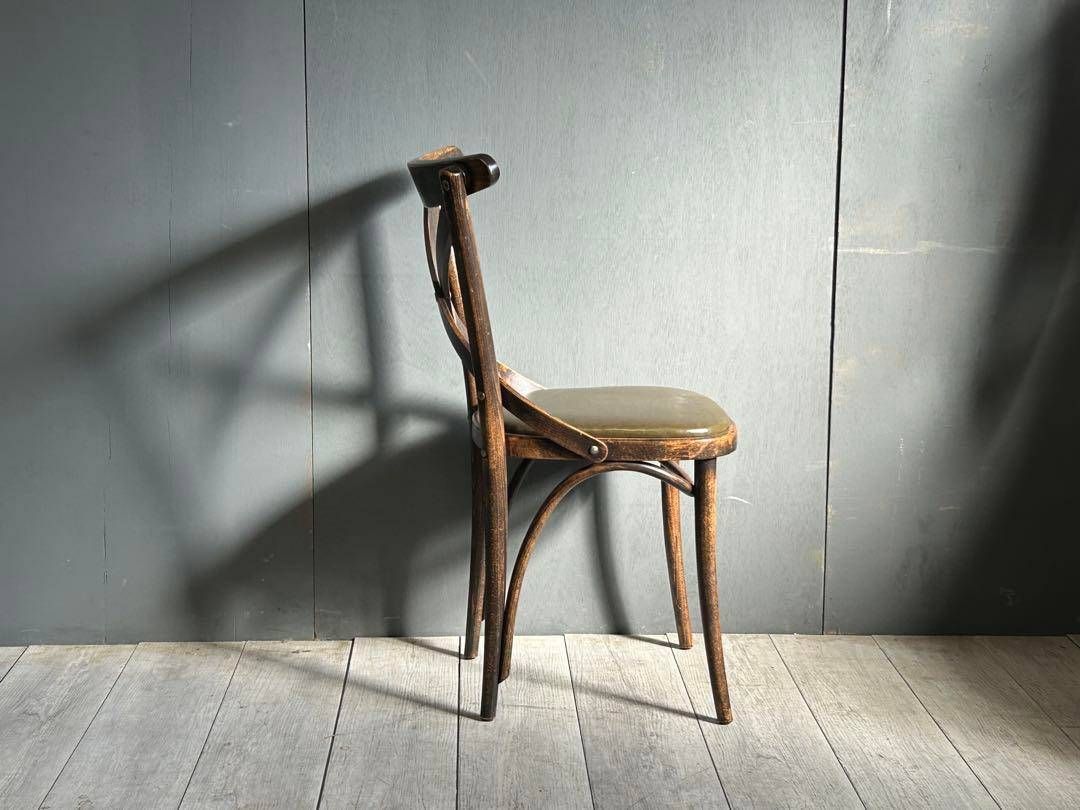 ① TON トン　クロスバックチェア　アンティーク　ヴィンテージ　チェコ　YK ① TON トン クロスバックチェア アンティーク ヴィンテージ チェコ YK