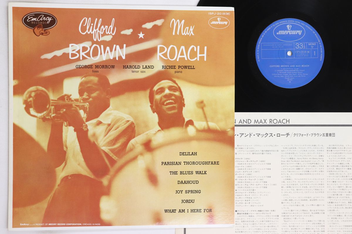 LP Clifford Brown Clifford Brown And Max Roach 15PJ2018M