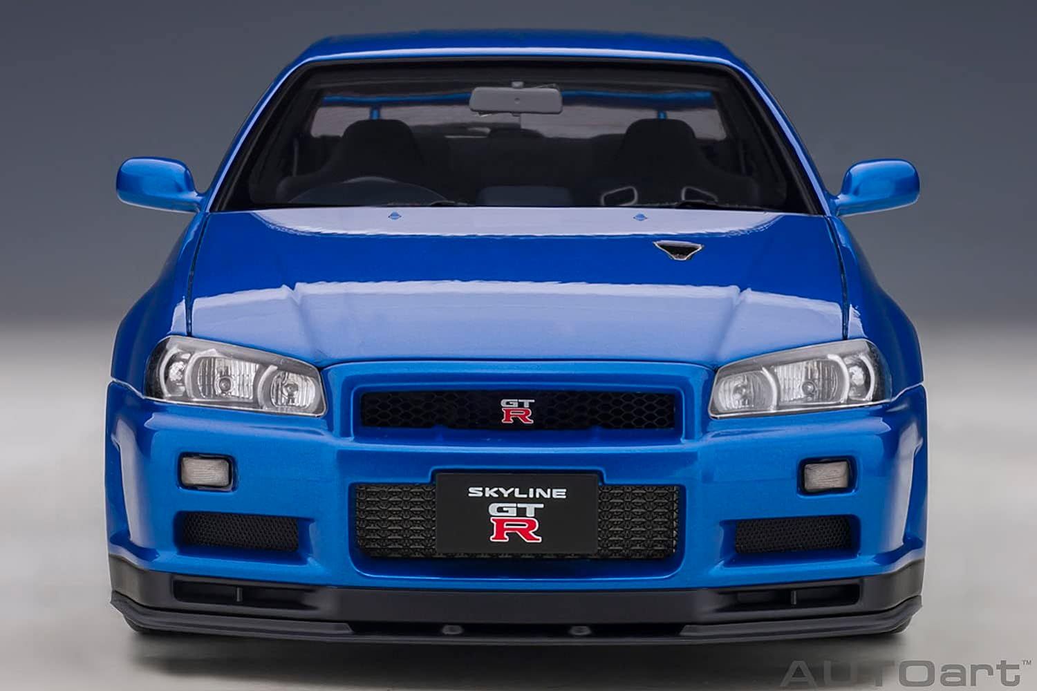 AUTOart 1/18 ニッサン スカイライン GT-R (R34) Vスペック II ベイサイドブルー 完成品 77408 - メルカリ