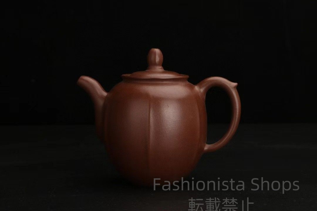 中国古玩 ?原鉱紫泥?宜興紫砂壺?紫砂手彫?茶壺? 酒壺? 急須 ?茶道具 中国古美術 ptcp85