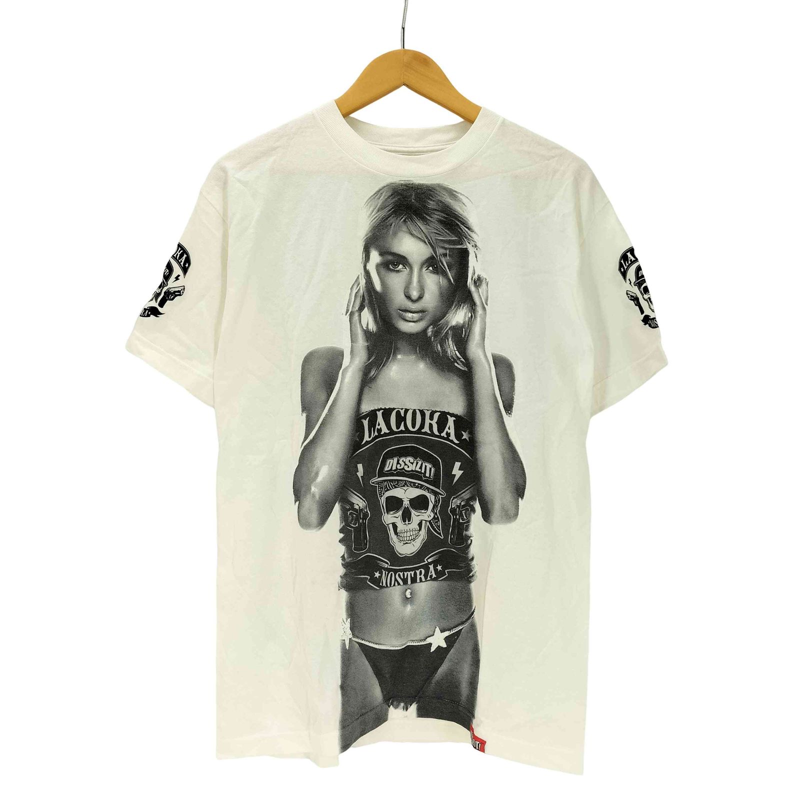 DISSIZIT　Tシャツ　Lサイズ ディスイズイット DISSIZIT USA製 グラフィックプリントTシャツ