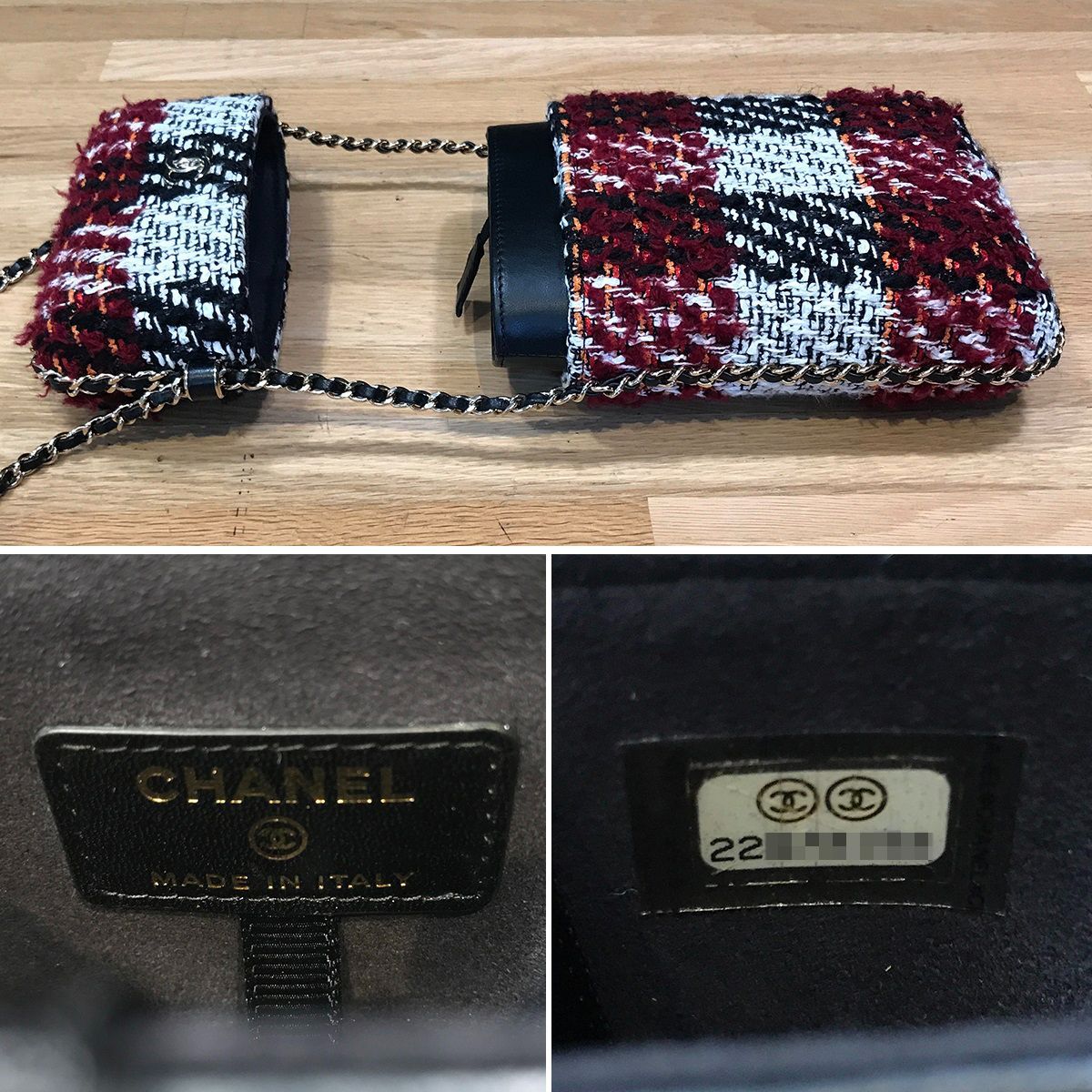 新品同様】シャネル ココマーク スマホショルダー チェーンバッグ