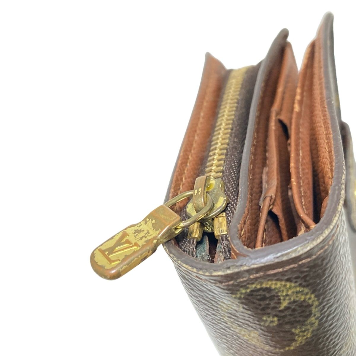 LOUIS VUITTON ルイヴィトン コンパクトジップ モノグラム 二つ折り