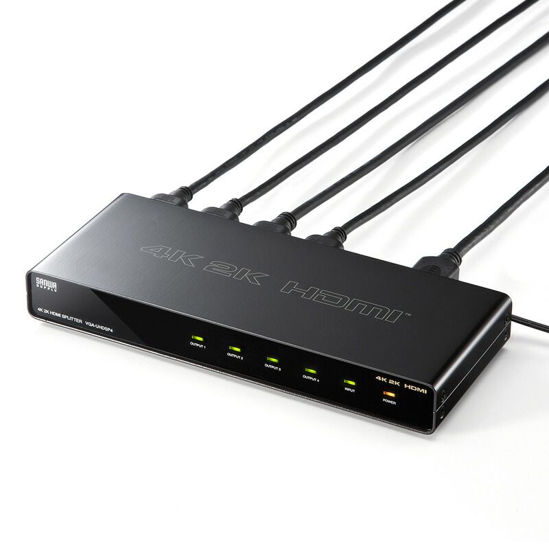 4K2K対応HDMI分配器 4分配