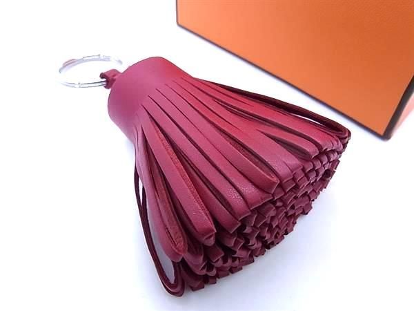 最終値下げ【美品】HERMES エルメスカルメンレザー　タッセル キーリング HERMES エルメス キーリング Carmen カルメン レディース アミョーミロ