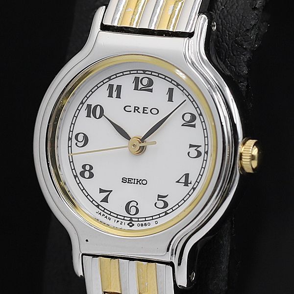 【稼働/良品】SEIKO クォーツ 1F21-0A9A クレオ ホワイト 稼働/良品】SEIKO クォーツ 1F21-0A9A クレオ ホワイト - メルカリ