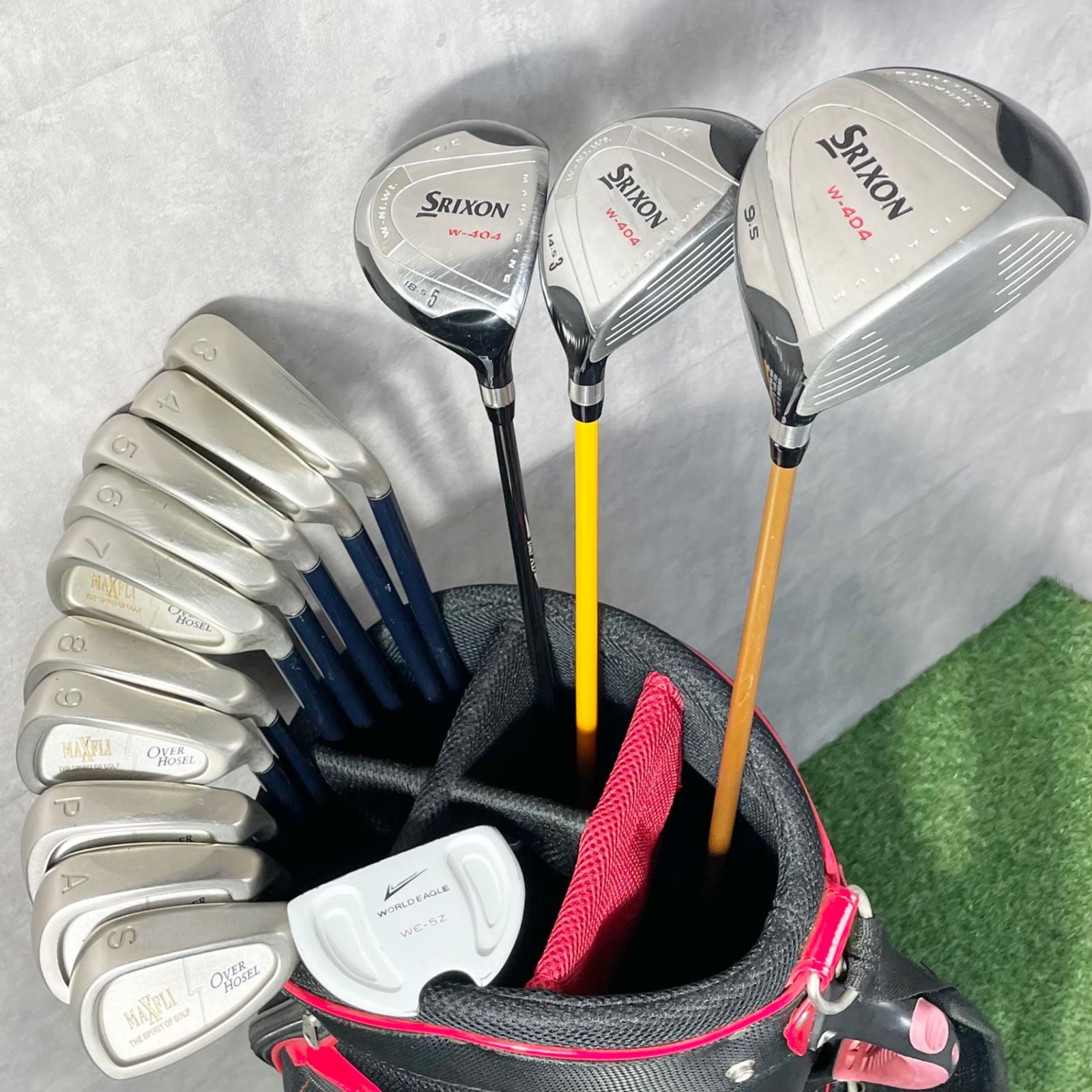 Srixon - 【豪華14本】SRIXON W-404 ゴルフクラブセット メンズ S 14本 右 スリクソン ダンロップ DUNLOP 初心者応援セット 簡単 優しい 送料無料 Srixon - 【豪華14本】SRIXON W-404 ゴルフクラブセット メンズ
