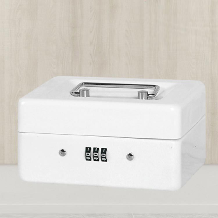 ホワイト金庫 4引き出し ダイヤル式ロック 新品! 4サイズ×4色 手提げ金庫 ダイヤル式ロック 小型金庫 ミニ