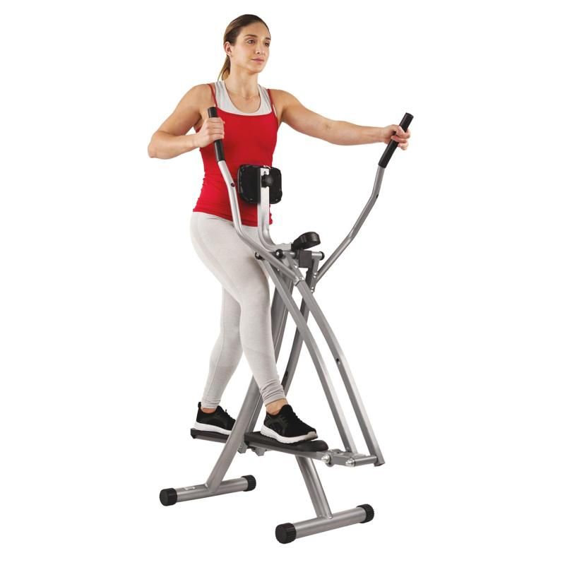 サニーヘルス-amp-フィットネス Sunny Health -amp- Fitness エリプティカルマシン 室内フィットネス クロストレーナー ブラック|グレー 耐荷重100kg モニター付き