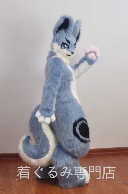 着ぐるみヘッド 犬 NO.291 青 ブルー 全頭ヘッド ケモノ ファー