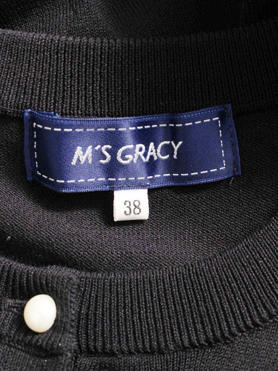 エムズグレイシー 318315 カーディガン 38 ブラック パール
