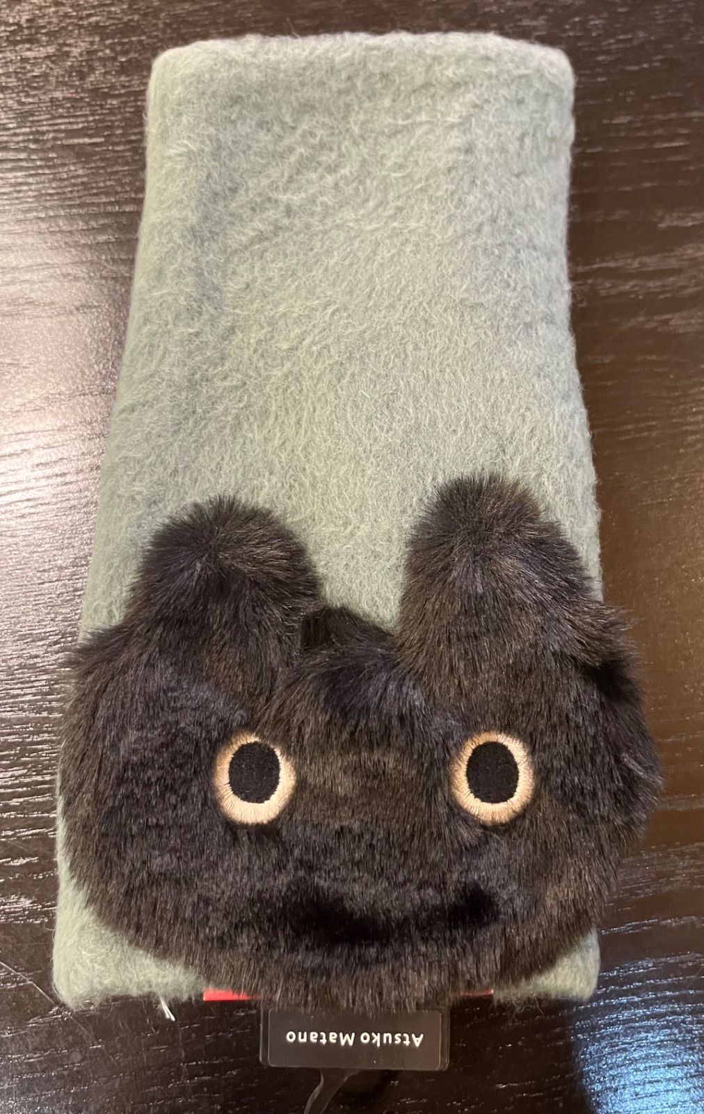 送料無料 ★ Astuko Matano マタノアツコ 俣野温子 ★ うちの猫 ねこ ネコ ★ マフラー（ブルー）★新品 8640円 俣野温子 猫と木 長財布 （カラーを選択してください） またのあつこ