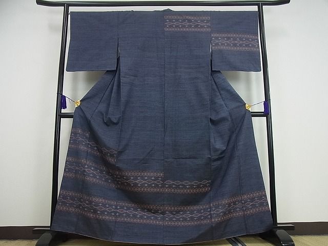 本場琉球　読谷山花織　訪問着 格安，人気 本場琉球 読谷山花織 訪問着