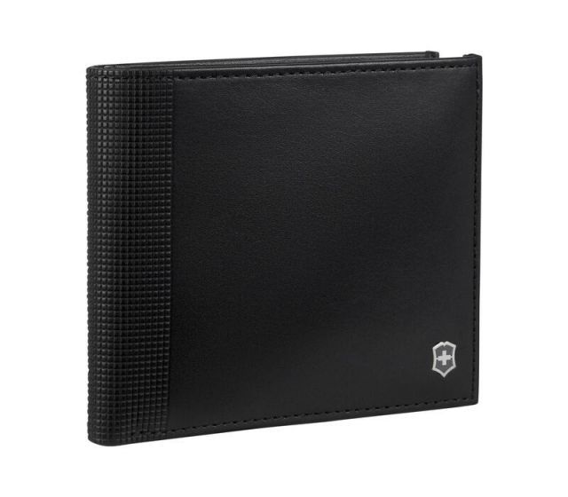 【送料無料】 ビクトリノックス メンズ 財布 アクセサリー Victorinox Altius Alox Leather Delux Bi-Fold Organizer with RFID Protection Black - limited stock