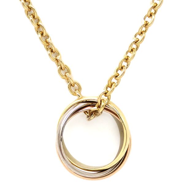 カルティエ Cartier ネックレス トリニティ ネックレス K18YG K18PG K18WG イエローゴールド 18K 3カラー  B7224816【中古】