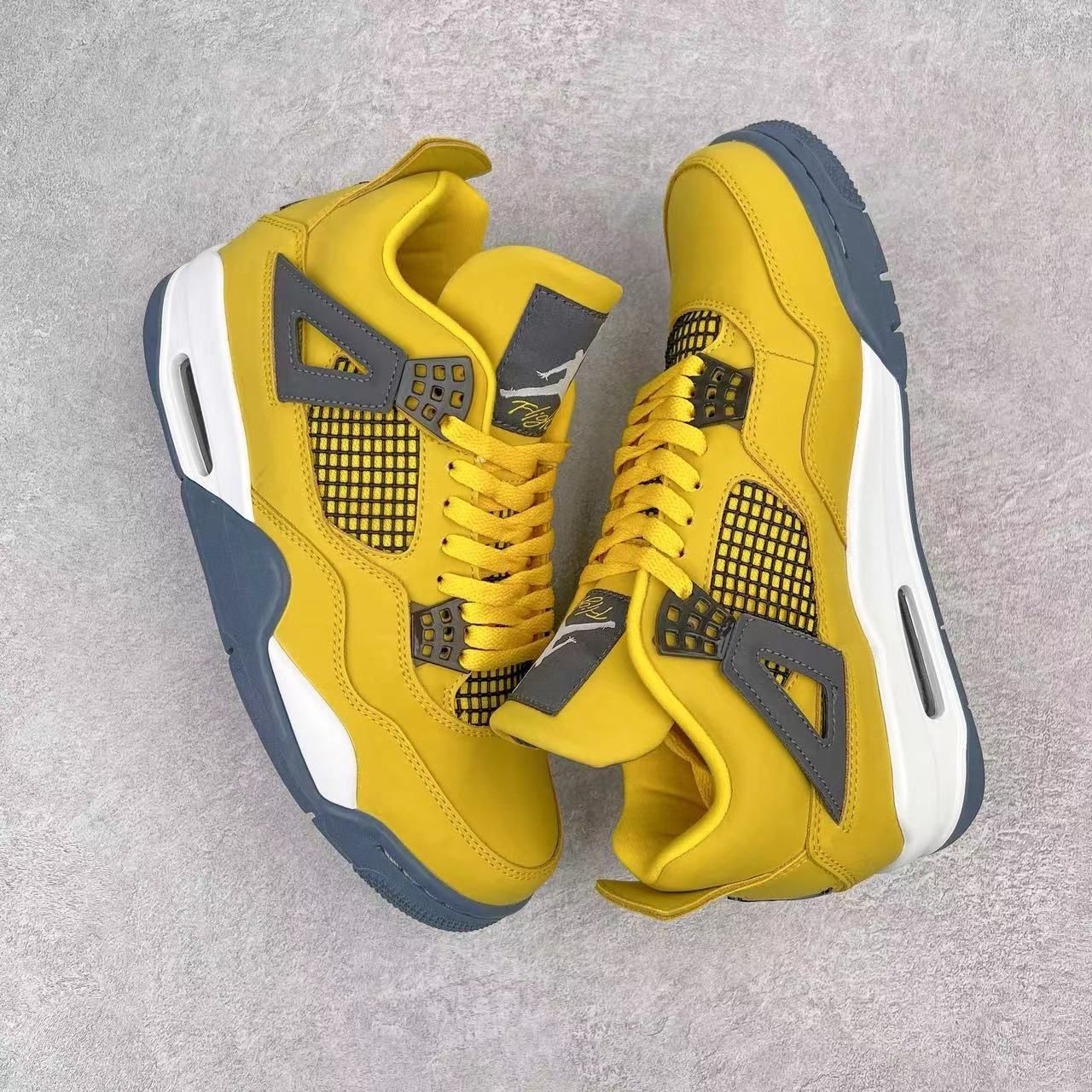 NIKE (ナイキ) AIR JORDAN 4 RETRO LIGHTNING TOUR YELLOW エアジョーダン4 ライトニング ツアーイエロー  ハイカットスニーカー 26cm #120