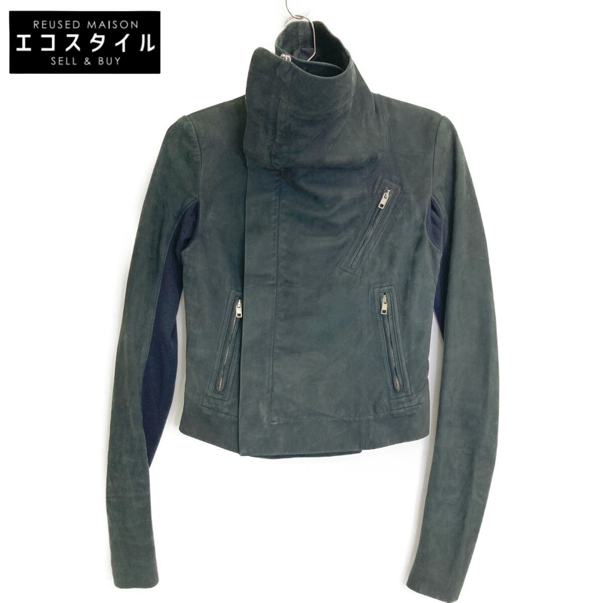 リックオウエンス ライダース Rick Owens - リックオウエンス レザーライダース 松田翔太 G