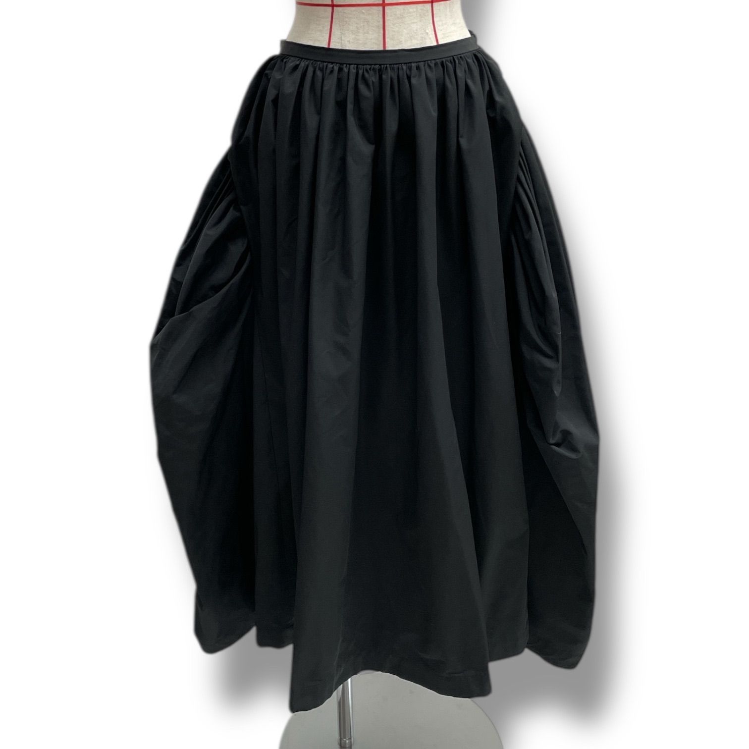 STINA closet スティナ クローゼット Dramatic skirt ドラマティックスカート スカート プリーツ ギャザー ふんわり ボリューム ブラック 黒 サイズ34 レディース 秋 ゴーゴー古着マルイ北千住店 久No.1162