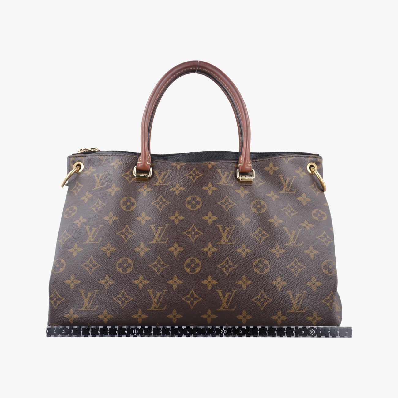 ルイヴィトンLouis Vuittonパラスモノグラム ブラウン系×ノワールモノグラムキャンバス×カーフレザーM41064SN2115