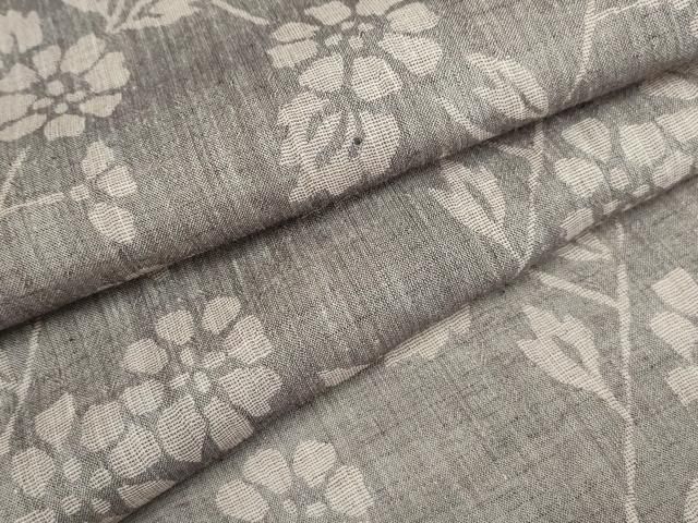 平和屋着物＊夏物 小紋 紗 枝花文 AAAY6774sx - メルカリ