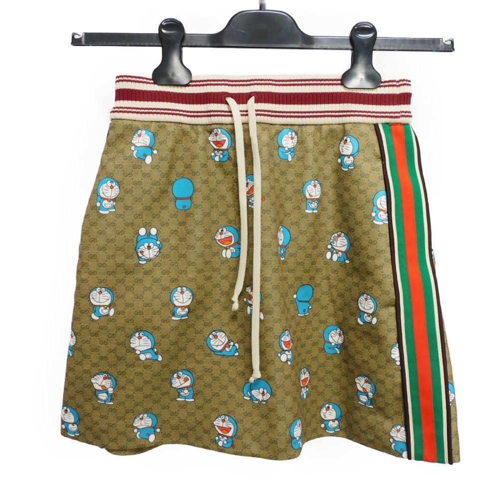 GUCCI グッチ ドラえもん テクニカル ジャージー スカート 藤子