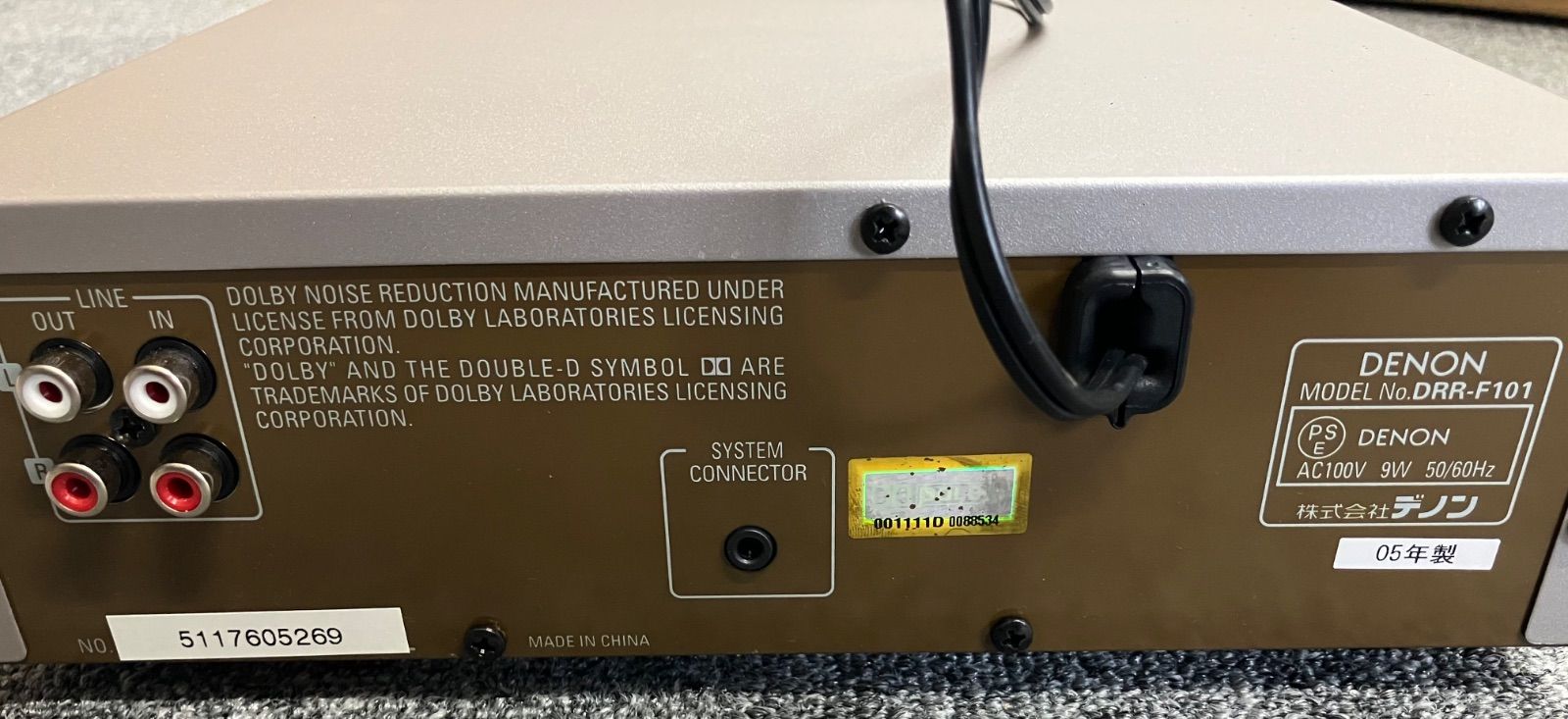 T003 DENON デノン DRR-F101-S ステレオカセットテープデッキ MNTC_COM_AU