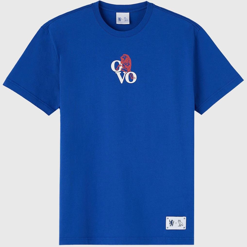 送料無料 匿名配送 XSサイズのみ オクトーバーズ ベリー オウン チェルシー FC OVO Tシャツ メンズ ロイヤルブルー 青 公式モデル 日本未発売