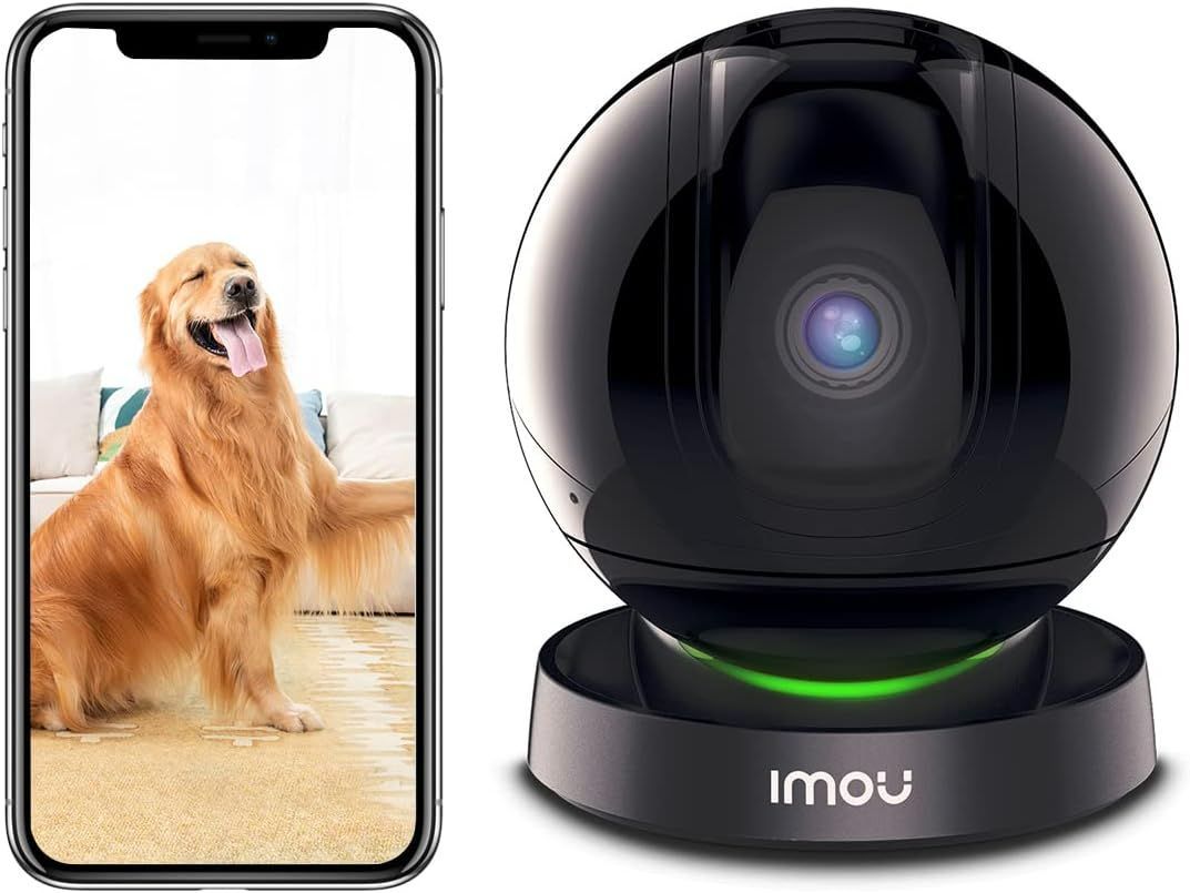 【新品】アイモウ(Imou) ネットワークカメラ WiFi 1080P FHD 防犯カメラ ベビーモニター ペットカメラ 360°回転 音声アラーム 発光威嚇 スマート追跡 プライバシーマスク 暗視撮影 2.4GHzのみWiFi対応 Rex 2MP